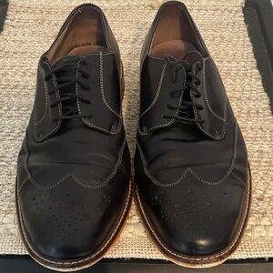 Classic Black Leather Men's Dress Shoes